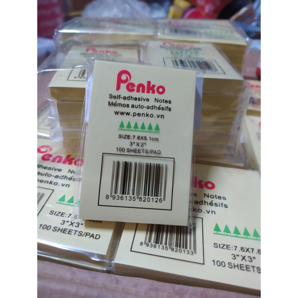 Giấy note -  Giấy nhớ vàng loại đẹp nhiều kích cỡ