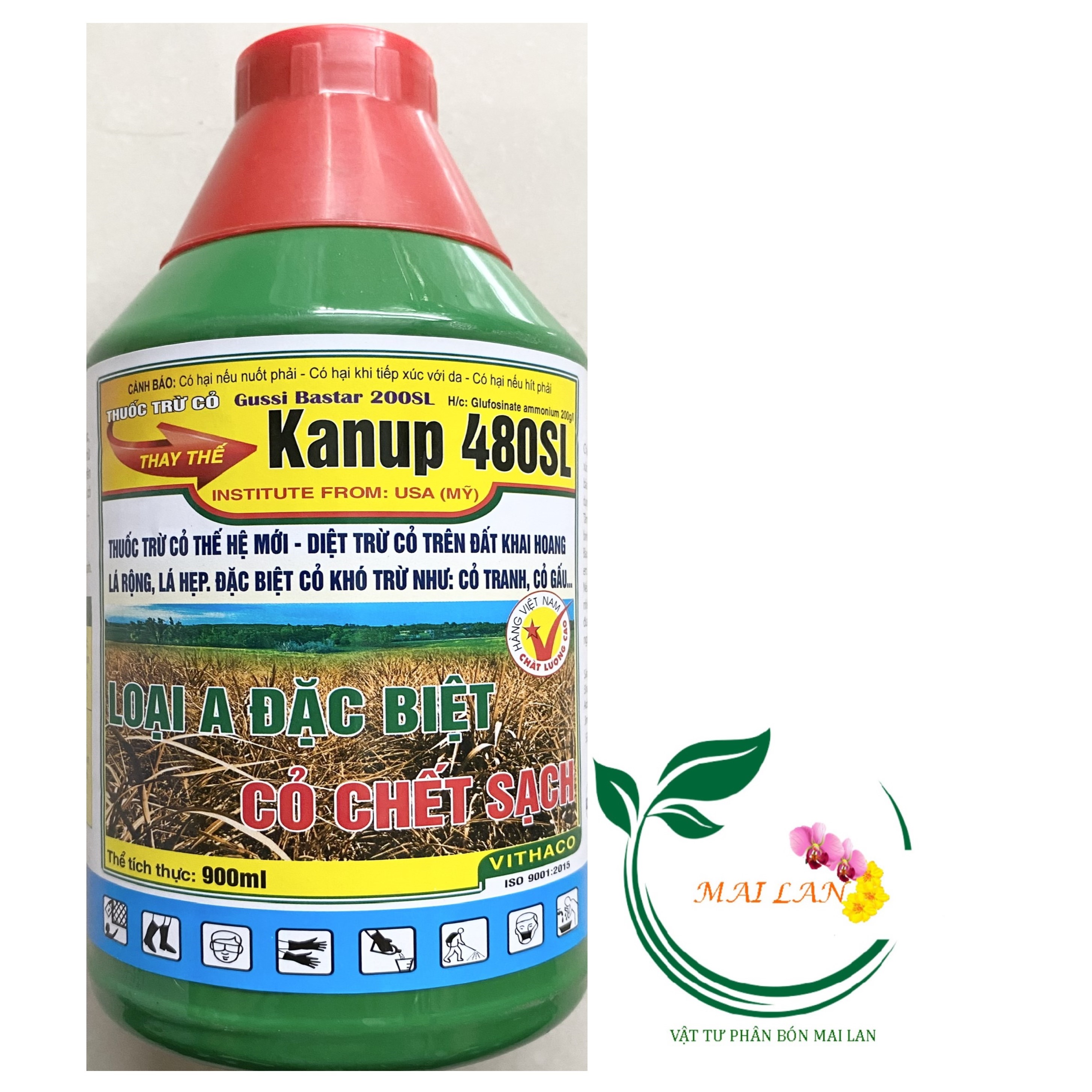 Kanup 480sl asarin 800wp thuốc trừ cỏ lưu dẫn - #078b# 900ml