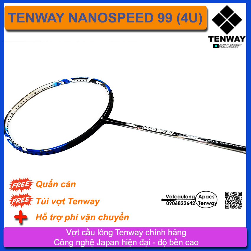 Vợt cầu lông Tenway NanoSpeed 99 | Vợt phù hợp đánh phong trào rèn luyện sức khỏe
