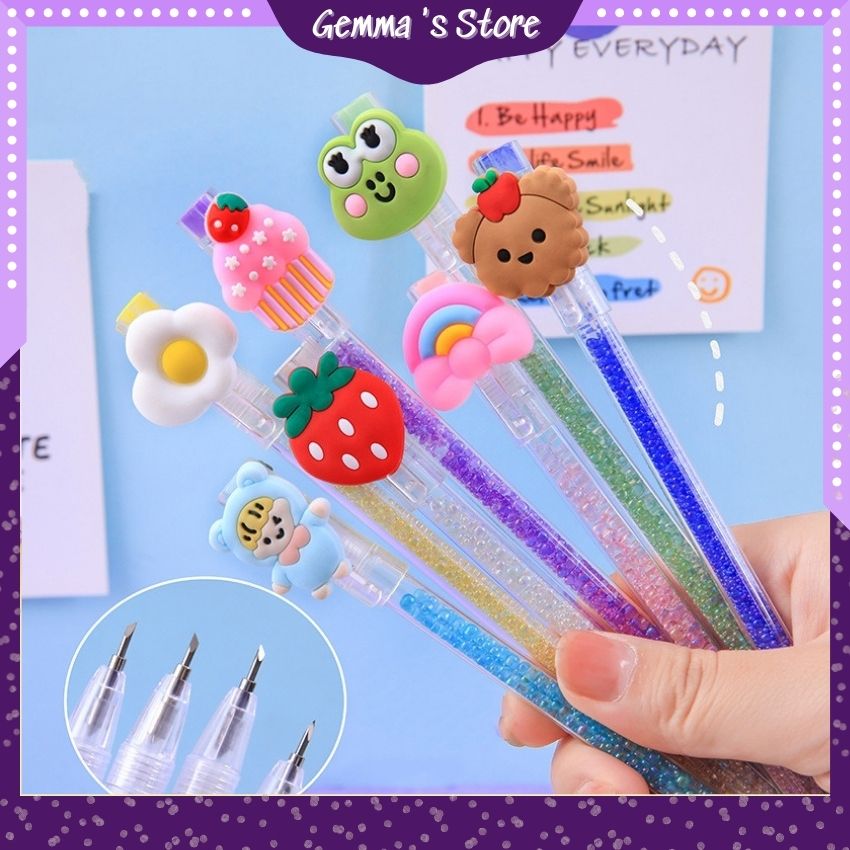 【HCM】[Tặng kèm Sticker] Bút Dao Cắt Sticker, Washi Tape Đa Năng Gắn Icon Độ Chính Xác Cao Tiện Dụng_GEMMA STORE