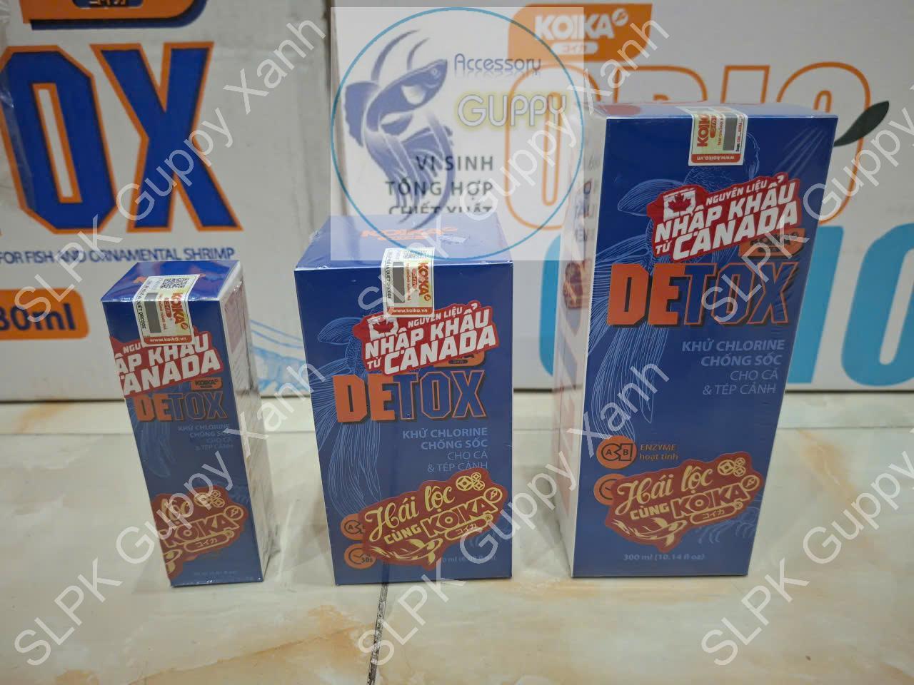 Dung dịch KOIKA DETOX ( 30 180 300ml) - Khử độc chống sốc thần tốc cho cá và tép cảnh