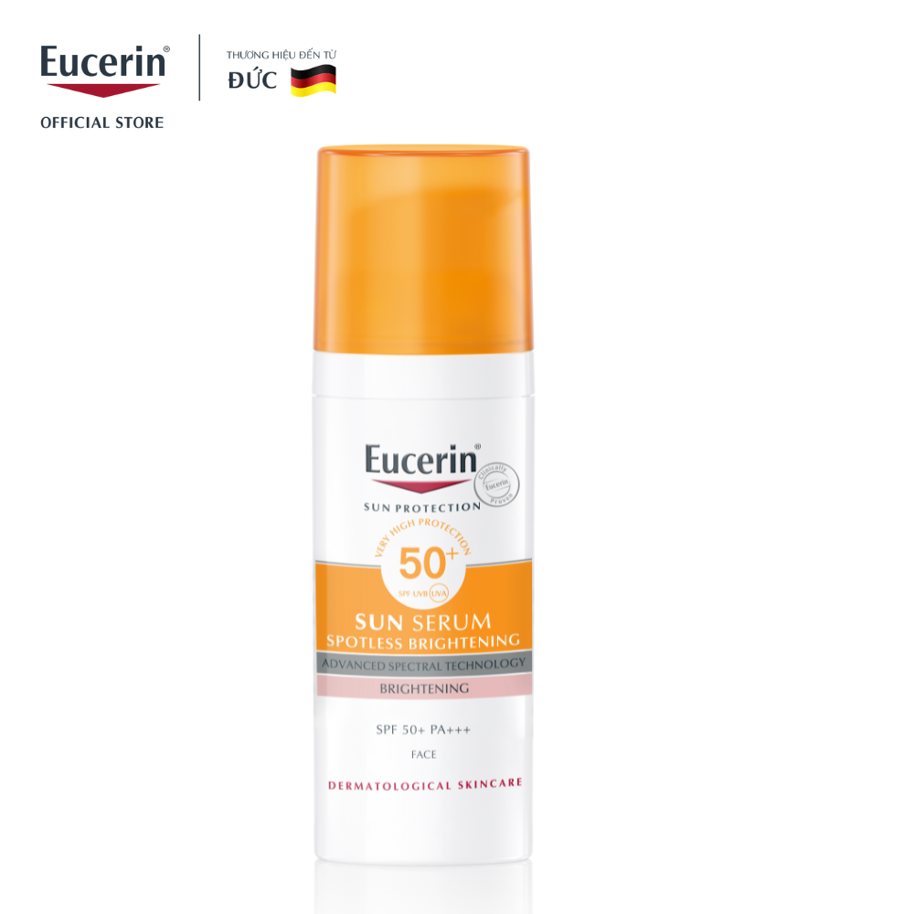 Tinh chất chống nắng giúp dưỡng trắng da Eucerin Spotless Brightening Sun Serum SPF50+ 50ml