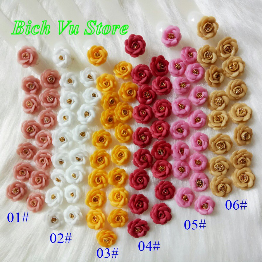 [HCM]Hoa bột nỗi 4D đinh móng | 18k/cặp sản phẩm thiết kế tinh xảo đa dạng mẫu mã kích cỡ đảm bảo hàng như mô tả và hình ảnh