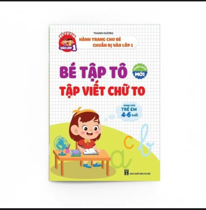 Bé tập tô tập viết chữ to