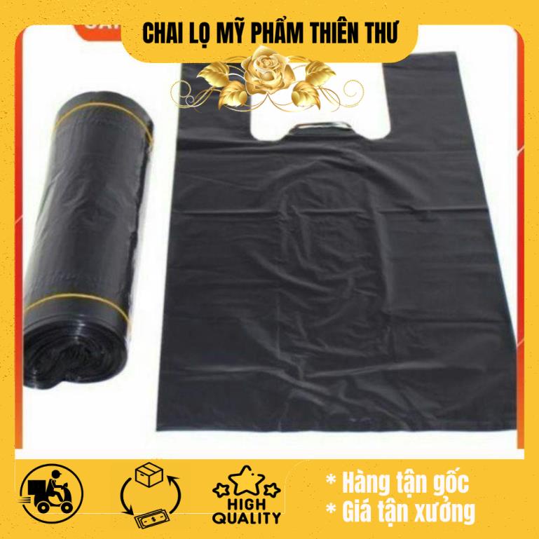 Túi nilong đen hai quai Đen / túi bọc xốp / túi đóng hàng / túi đựng rác