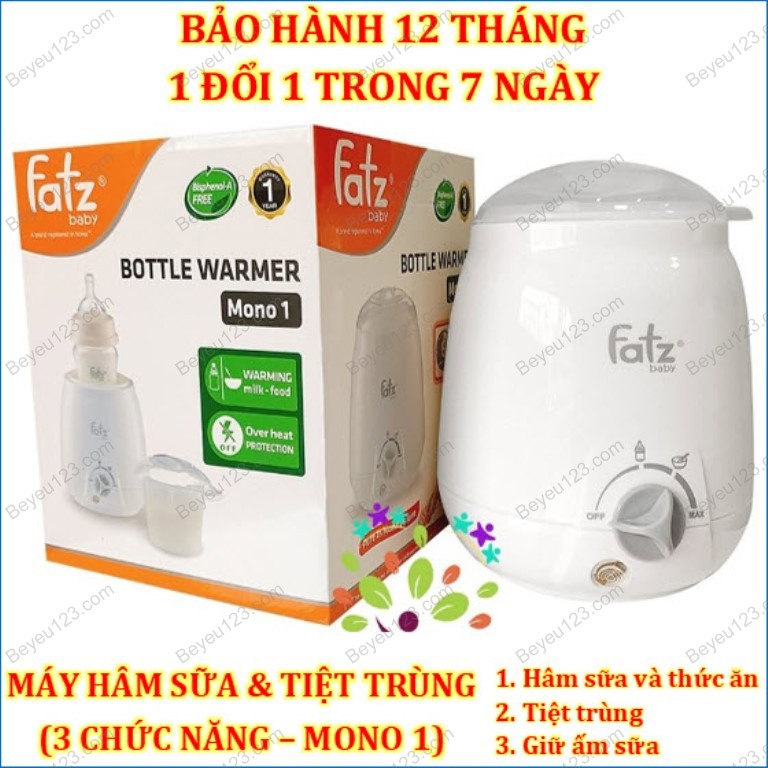 Máy hâm sữa và thức ăn, tiệt trùng 03 chức năng fatzbaby fatz - fb3003sl revodich