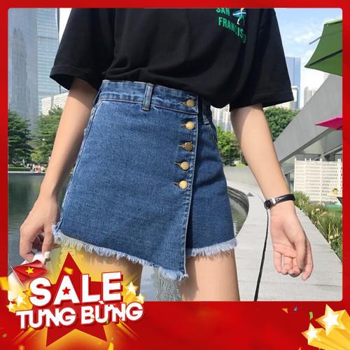 Quần short jean nữ lưng cao -Hàng nhập khẩu