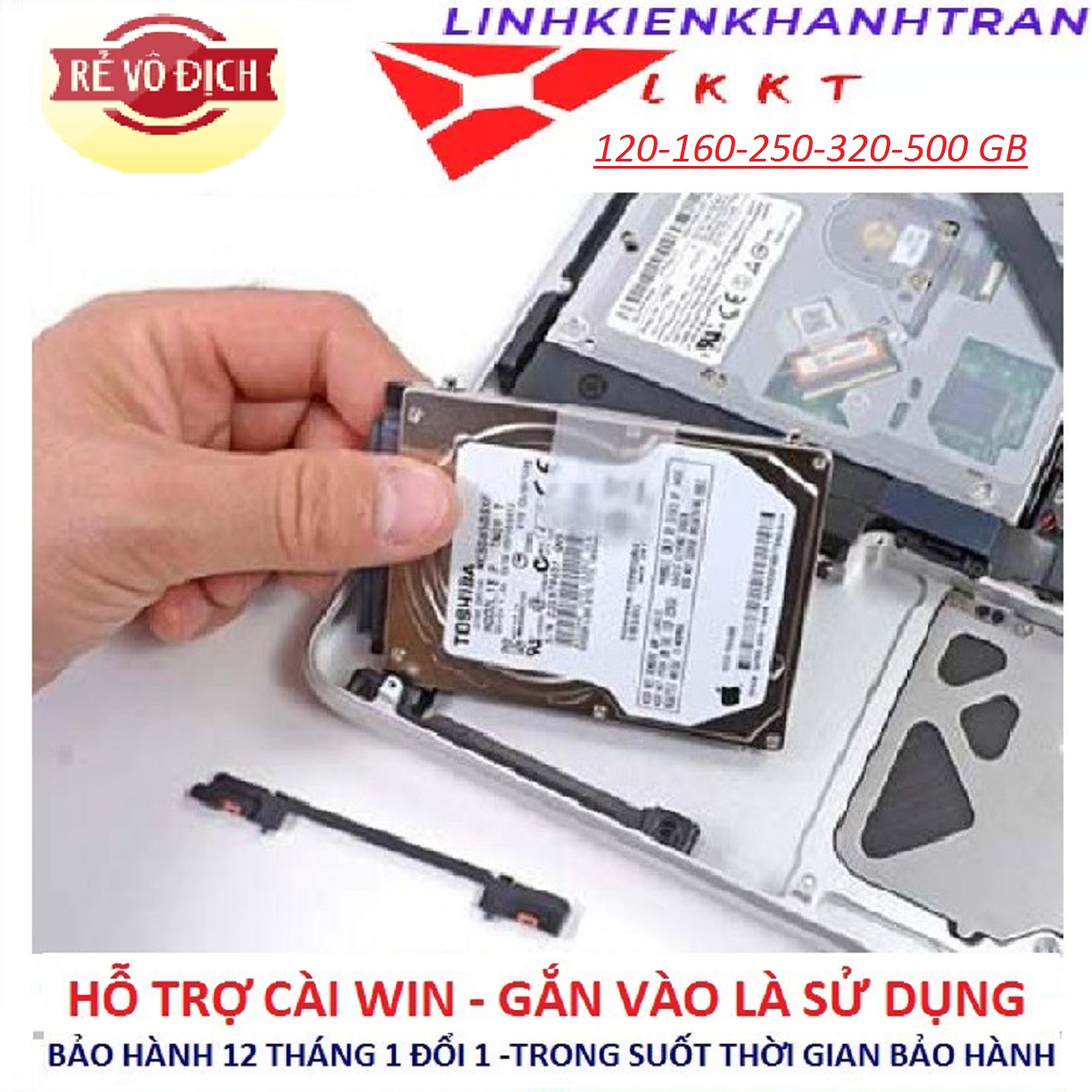 [HCM][FREESHIP] Ổ Cứng HDD Laptop 120GB 160GB 250GB 320GB 500GB - Bảo hành 12 tháng - Tiện Lợi Cho Mọi Đối Tượng Sử Dụng (linhkienkhanhtran)