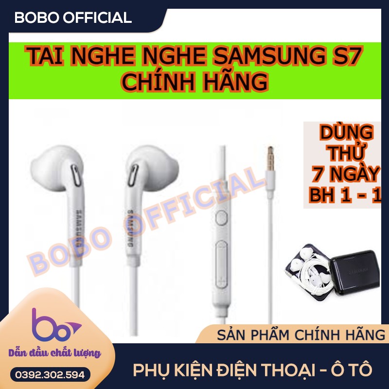 [ CHÍNH HÃNG ]  Tai nghe SAMSUNG S6 -  S7 hàng zin theo máy - BH 12 THÁNG