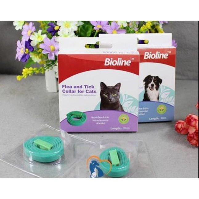 Vòng cổ trrị ve rận cho Chó Mèo Bioline