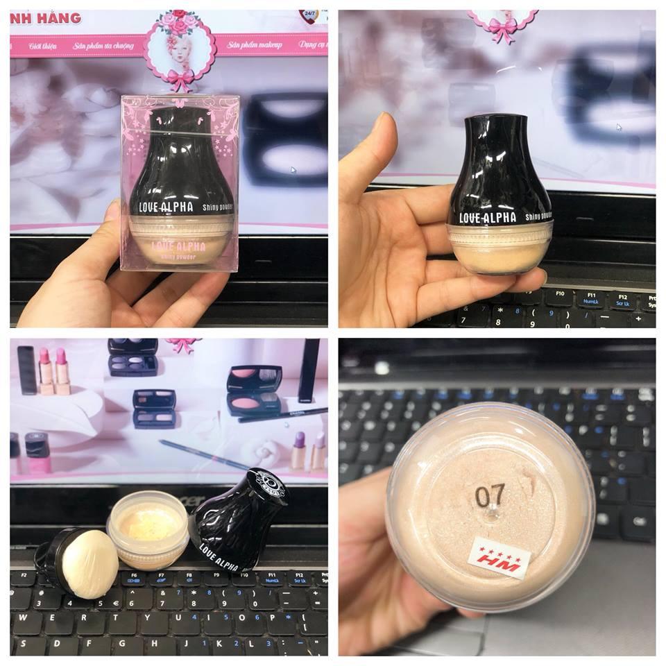 Phấn phủ bột nhũ love alpha