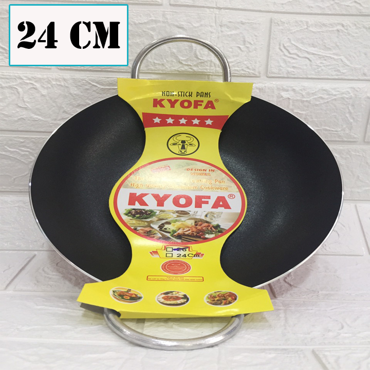 [SIÊU GIẢM] Chảo chống dính 2 quai sâu lòng size 24 cm. Chảo chống dính 2 quai hàng công ty