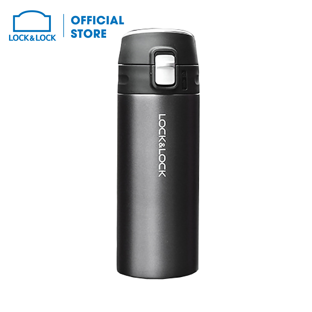 Bình giữ nhiệt lock&lock super feather light vacuum tumbler - 400ml lhc3223blk