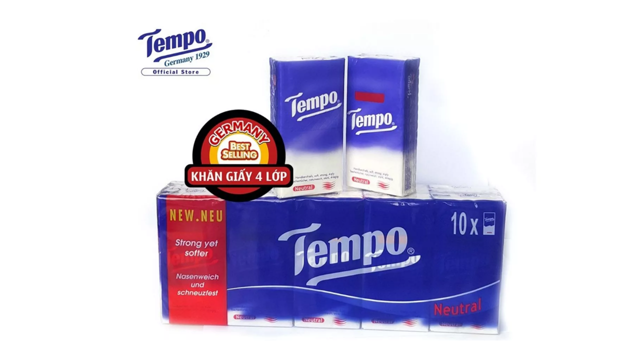 Khăn Giấy Bỏ túi Tempo không mùi/hương bạc hà - Thương Hiệu Đức