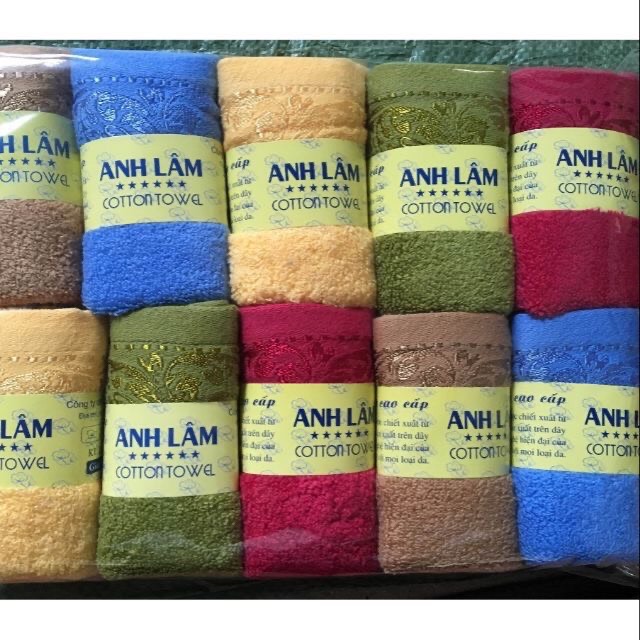 Khăn rửa mặt sợi bông siêu mềm/ Khăn mặt cao cấp Anh Lâm