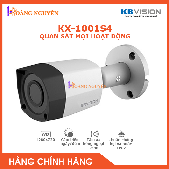 Camera kbvision kx-1001s4 1.0megapixel – camera giám sát an ninh – công nghệ hoàng nguyễn