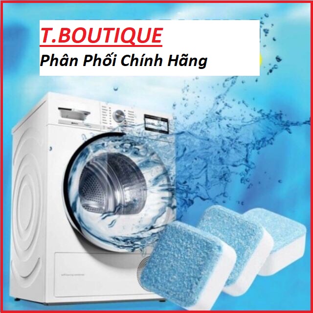Hộp 12 Viên Tẩy Vệ Sinh Lồng Máy Giặt, Sủi sạch vi khuẩn, Tẩy Sạch Cặn Bẩn Lồng Giặt
