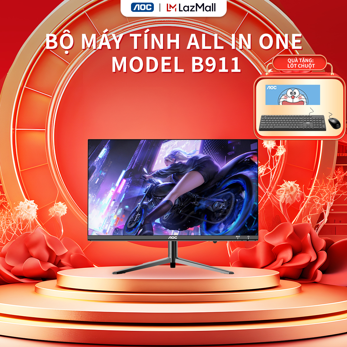 Bộ máy tính All In One AOC A99 N95 i5 i7 RAM 16GB , SSD 512GB Màn hình 23.8 Inch - Bảo hành 3 năm