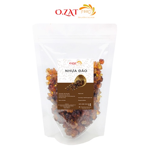 Nhựa đào O.ZAT Food loại 1 không vụn 500g -1kg dùng nấu chè dưỡng nhan