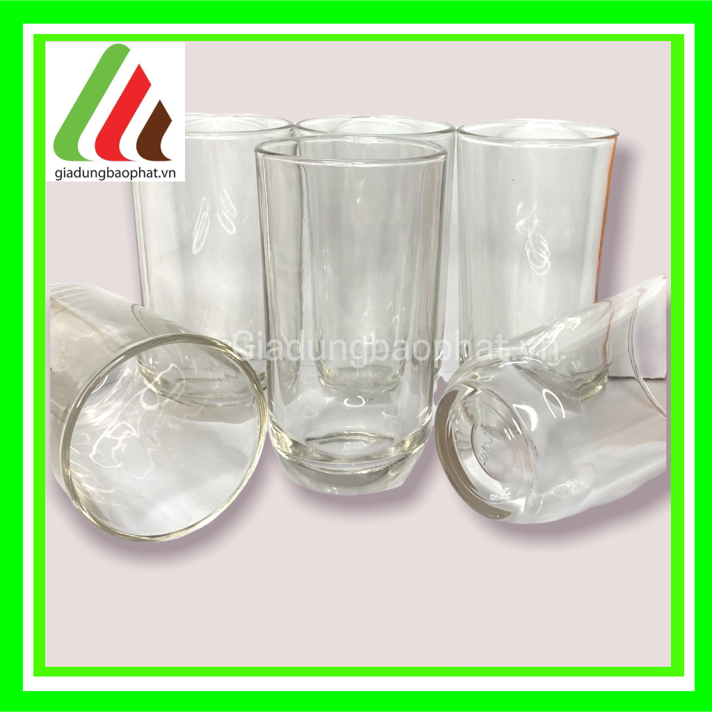 Bộ 6 ly thủy tinh cao trơn 300ml việt tiệp chính hãng