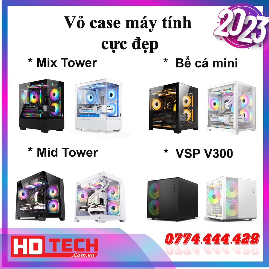 Vỏ Case Máy Tính cực đẹp bể cá mini