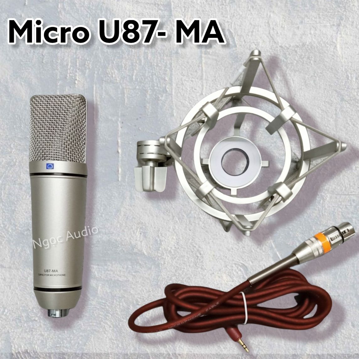 Micro thu âm, livestream cao cấp AQTA U87-MA - Mic thu âm hát karaoke online chuyên nghiệp