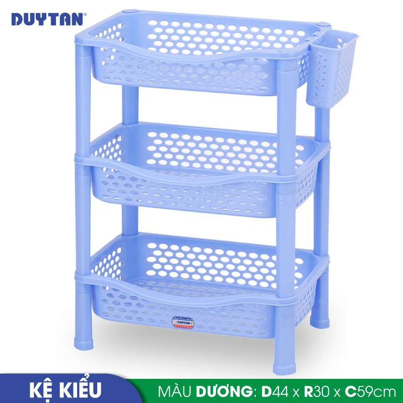 Kệ nhựa duy tân 3 tầng - kệ kiểu