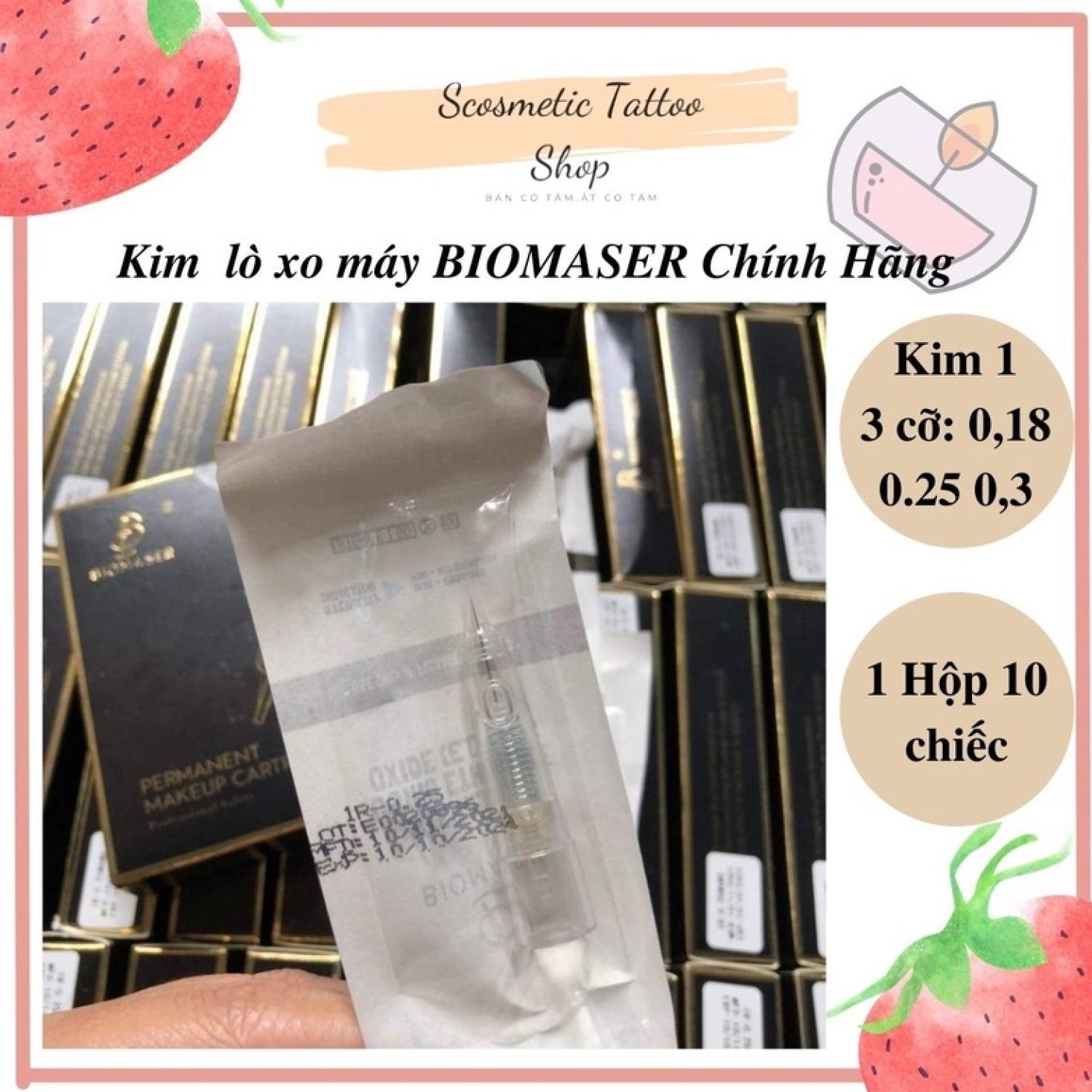 Kim lò xo máy biomaser chính hãng1 hộp 10c