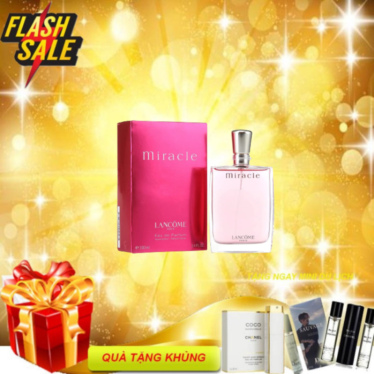 Nước Hoa Mini CHẤM Lancome Miracle EDP 5ml -Nước hoa lưu hương lâu - Nước hoa chính hãng