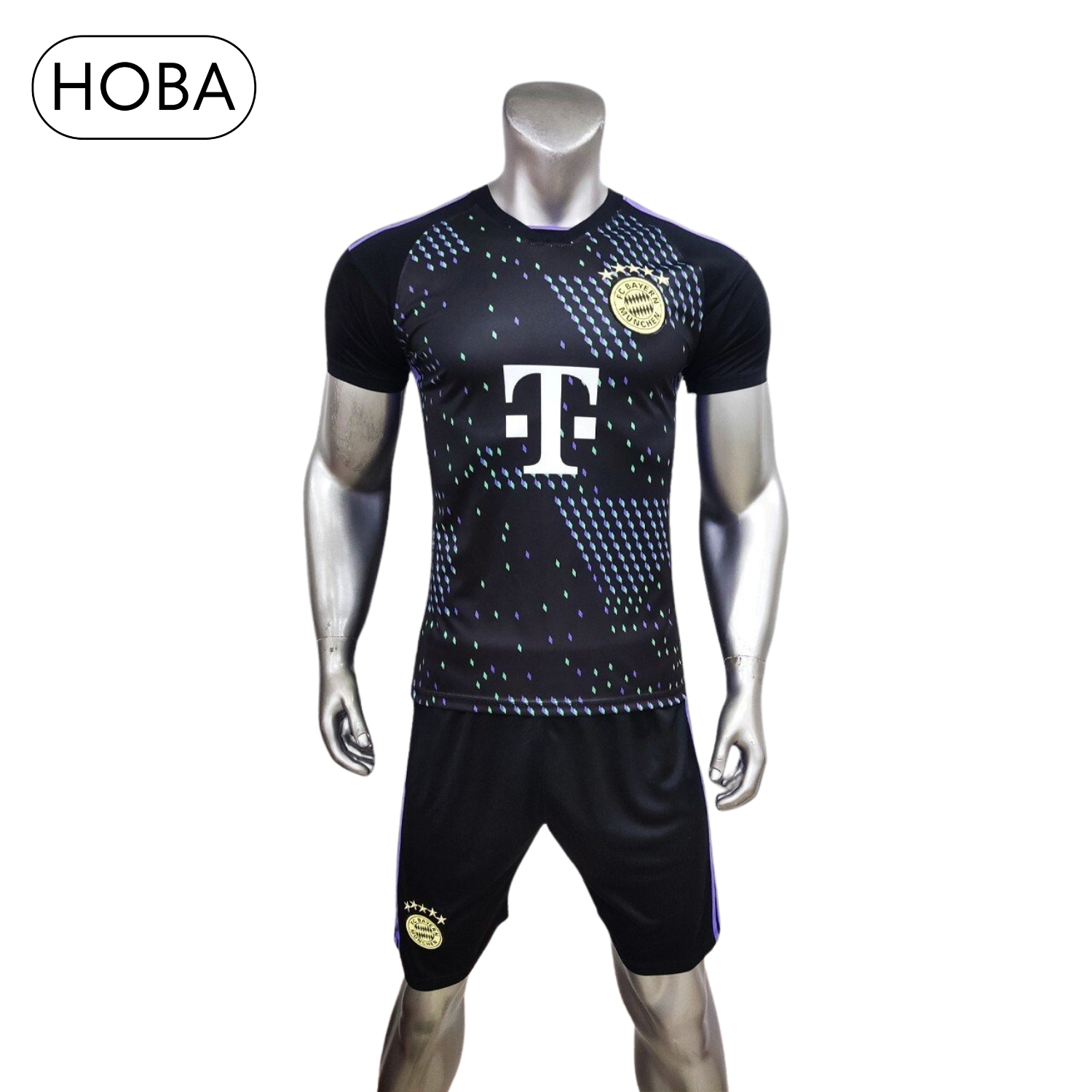 Bộ quần áo bóng đá đồ đá banh CLB Bayern Munich đen