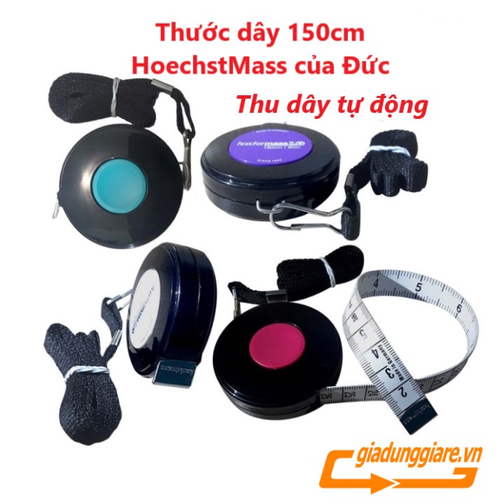 Thước dây HoechstMass, đọ dài: 150cm, có nút bấm tự thu dây lại tiện lợi