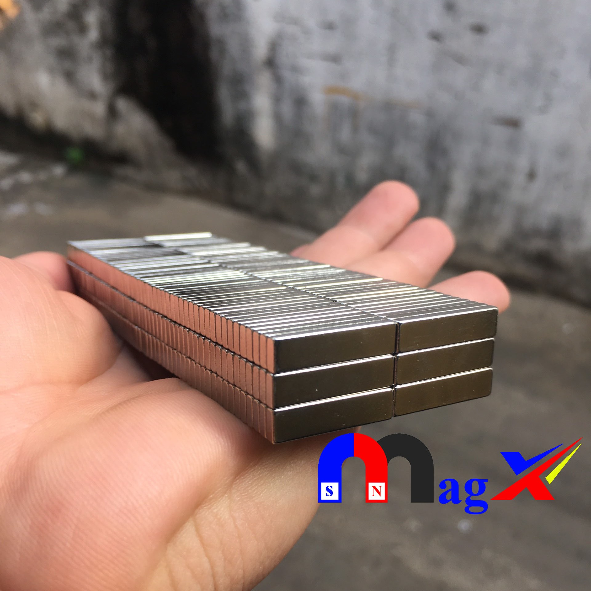 [HCM]Nam Châm HCN Mỏng 20x5x2mm - Mã N35 Lực Từ Cực Mạnh - Bộ 20 Viên