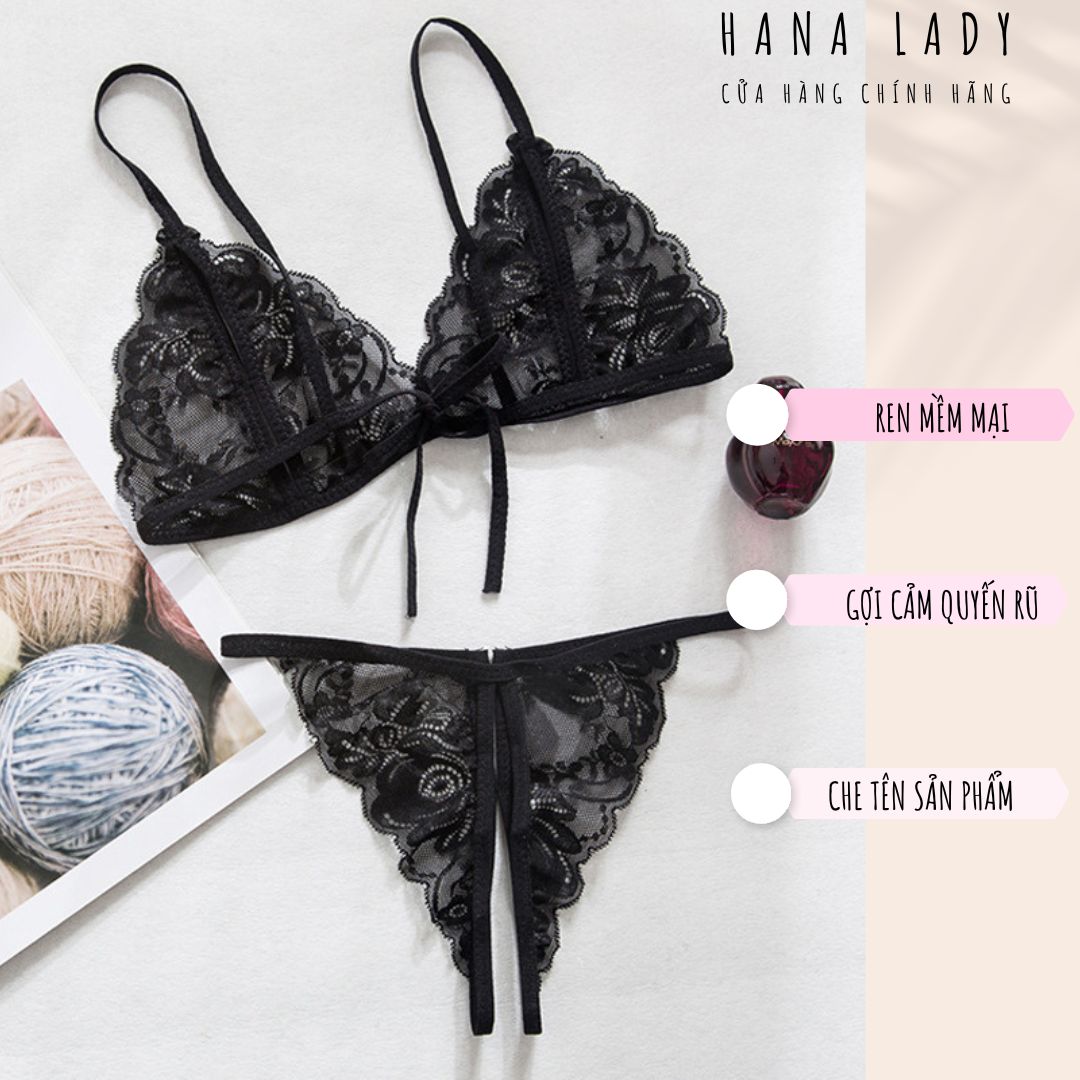 Đồ lót ren - bộ lót sexy quyến rũ gợi cảm dây gợi cảm siêu mỏng Hana Lady - BL019