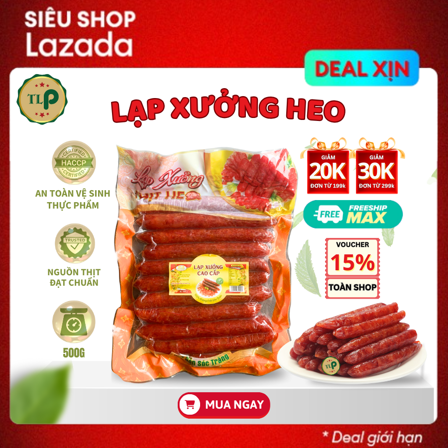 LẠP XƯỞNG HEO TÂN LỘC PHÁT - BỊCH 500G