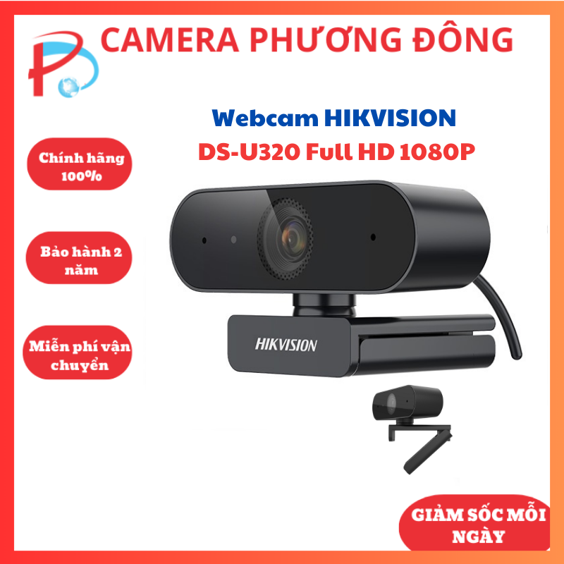 Webcam hikvision ds-u320 full hd 1080p - hàng chính hãng