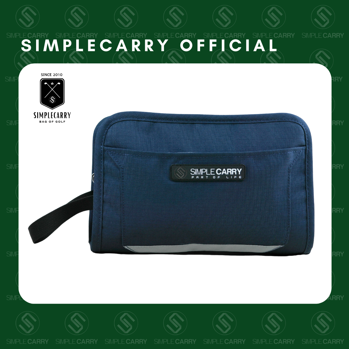 Túi golf pouch cầm tay simplecarry màu d.blue - 골프 파우치 phụ kiện chơi golf