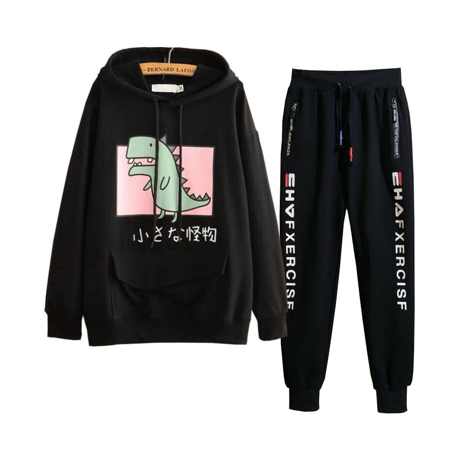 Set bộ thu đông nam nữ họa tiết cute trẻ trung-cá tính