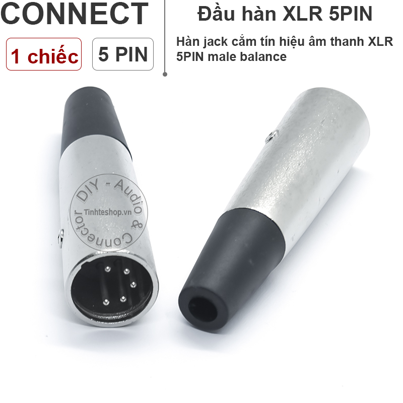Đầu hàn rắc cắm XLR 5pin cổng đực
