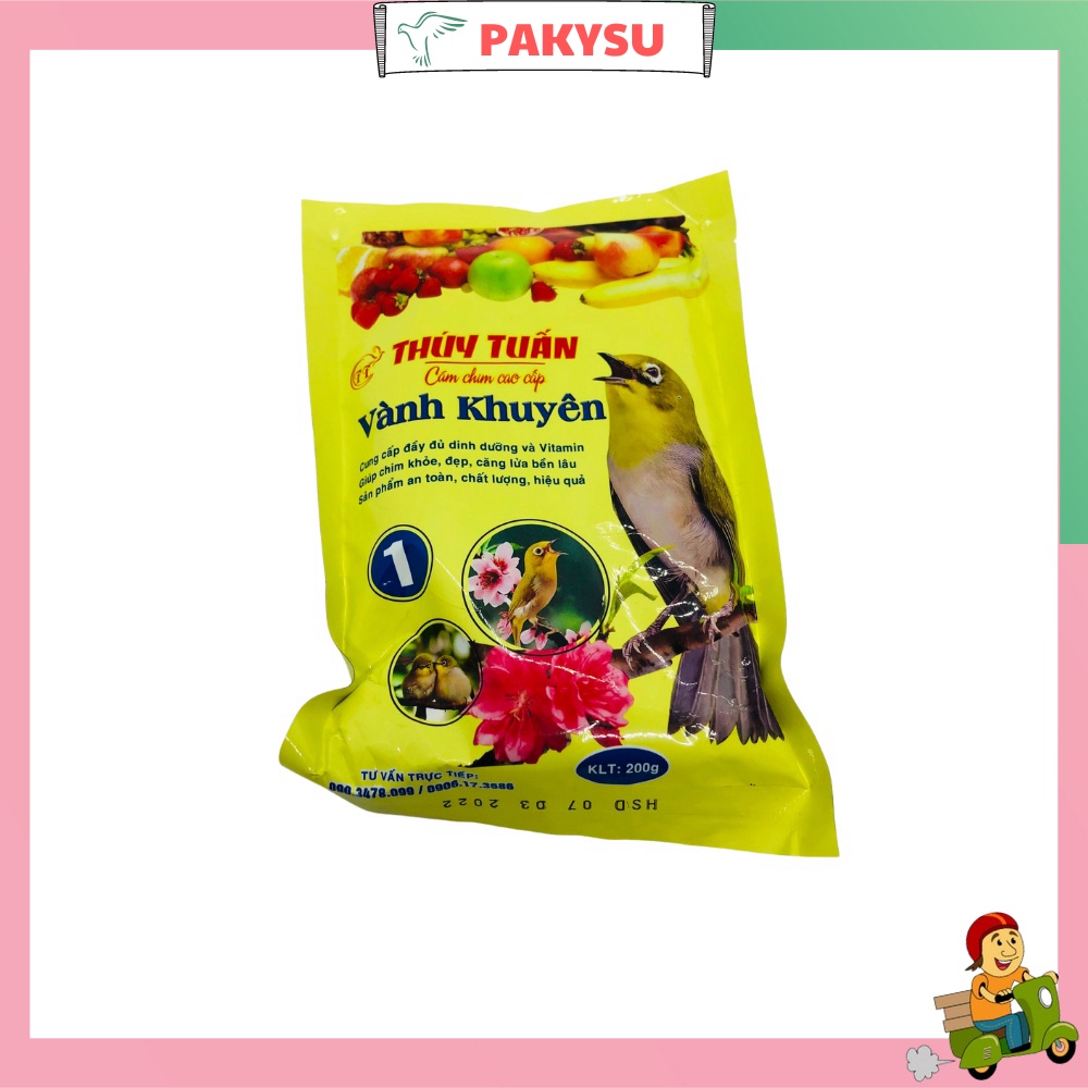 Cám chim vành khuyên , thức ăn cho chim , cám chim khuyên thúy tuấn số 0 cao cấp 200gr