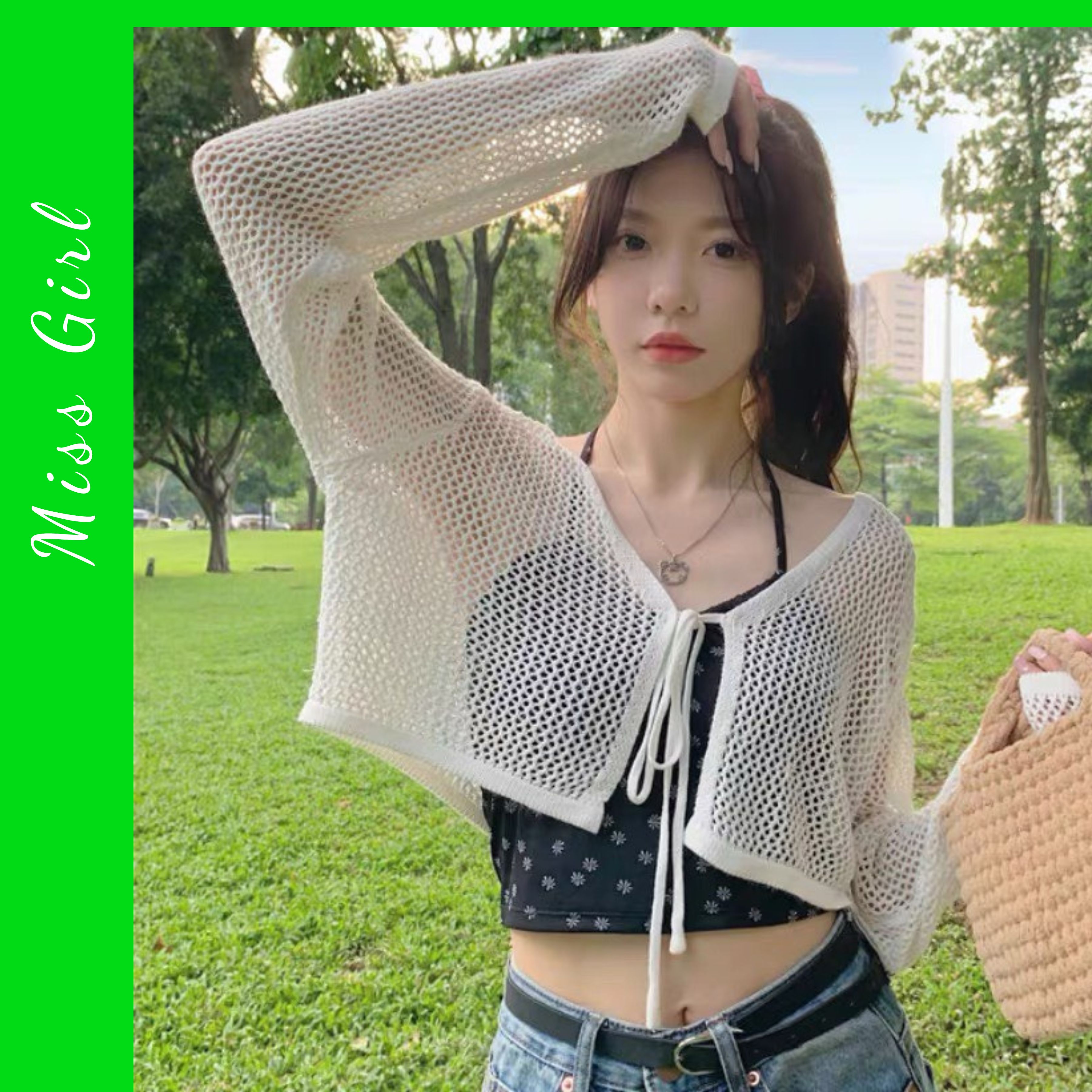 Áo khoác cardigan len Croptop kiểu nữ siêu xinh