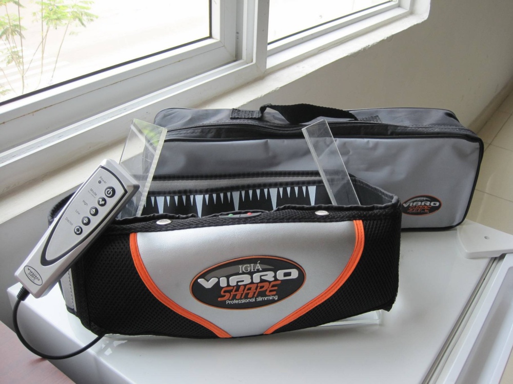 Đai rung nóng Vibro Shape - nội địa Mỹ, giảm mỡ bụng làm đẹp vòng 2 cho cả nam và nữ