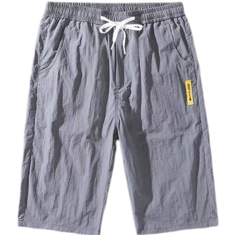  G&MN Quần 7 Tấc Nam Quần Ngắn Thun Lạnh Rộng Rãi Nhanh Khô Mẫu Mỏng Mùa Hè Quần Lửng 7 Tấc Thường Ngày Mặc Bên Ngoài Mùa Hè Cho Nam 