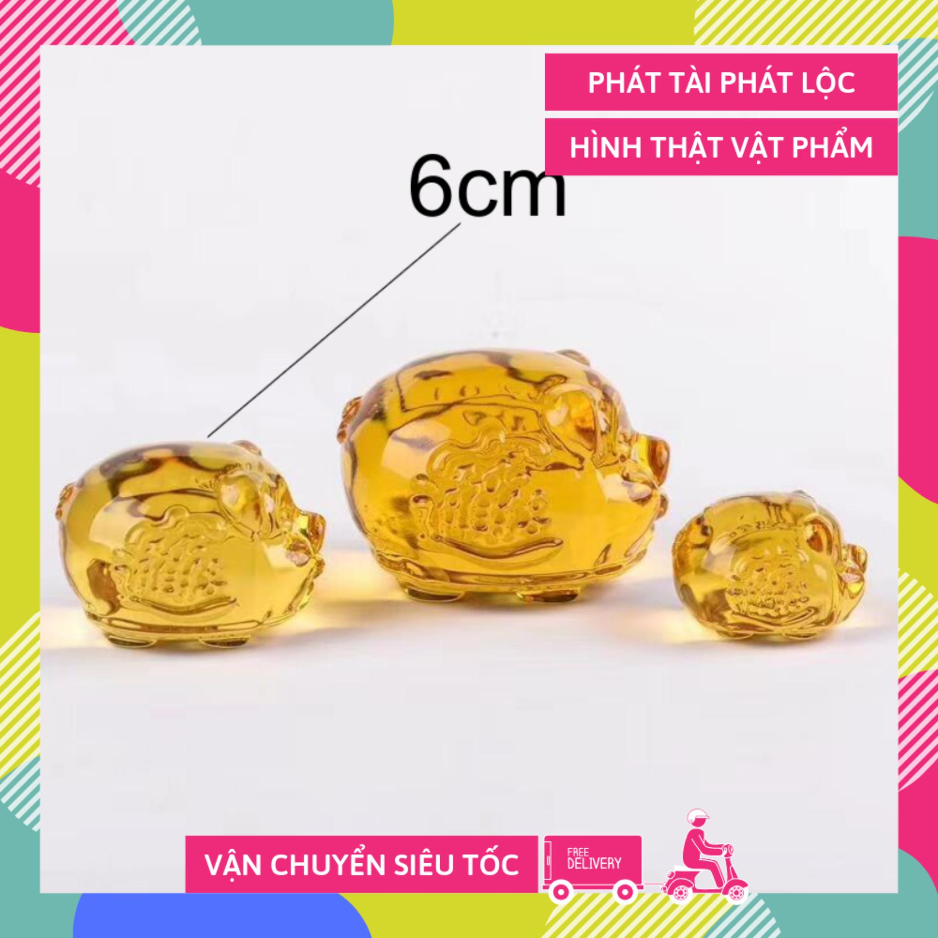 Heo vàng phong thủy Thần Tài giàu có - 6cm