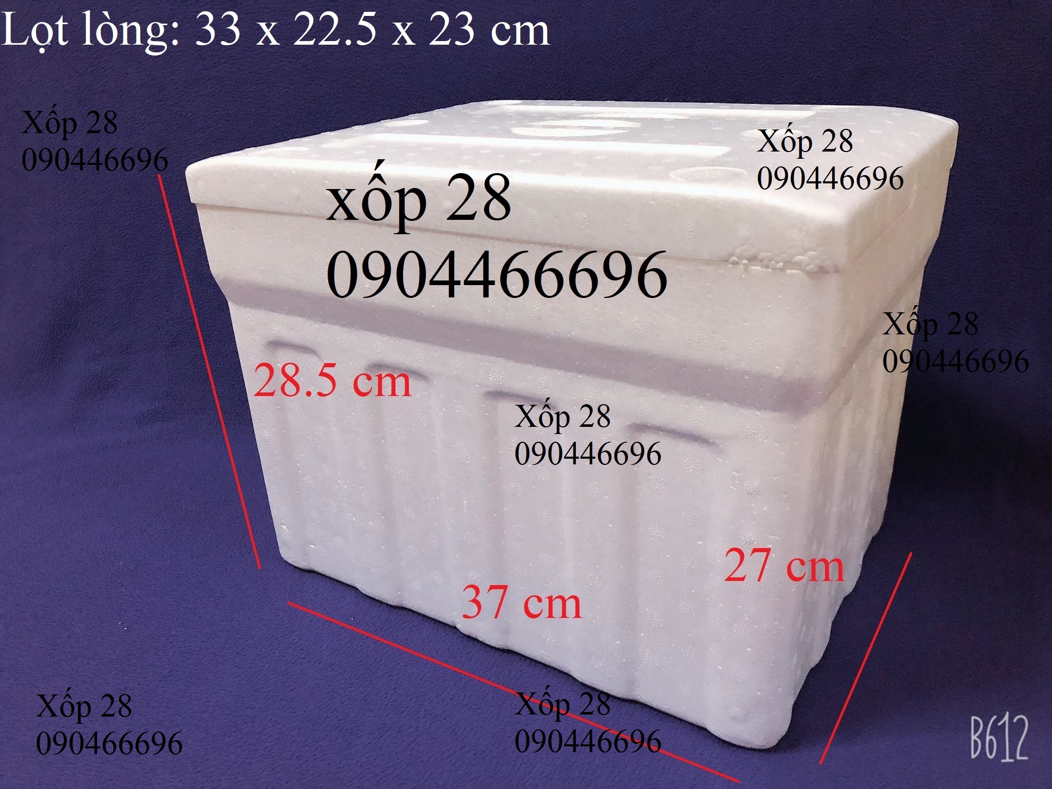 Thùng xốp HS4 17 lít giữ nhiệt bảo quản hàng thực phẩm đồ đông lạnh to nhỏ cũ mới rẻ hà nội