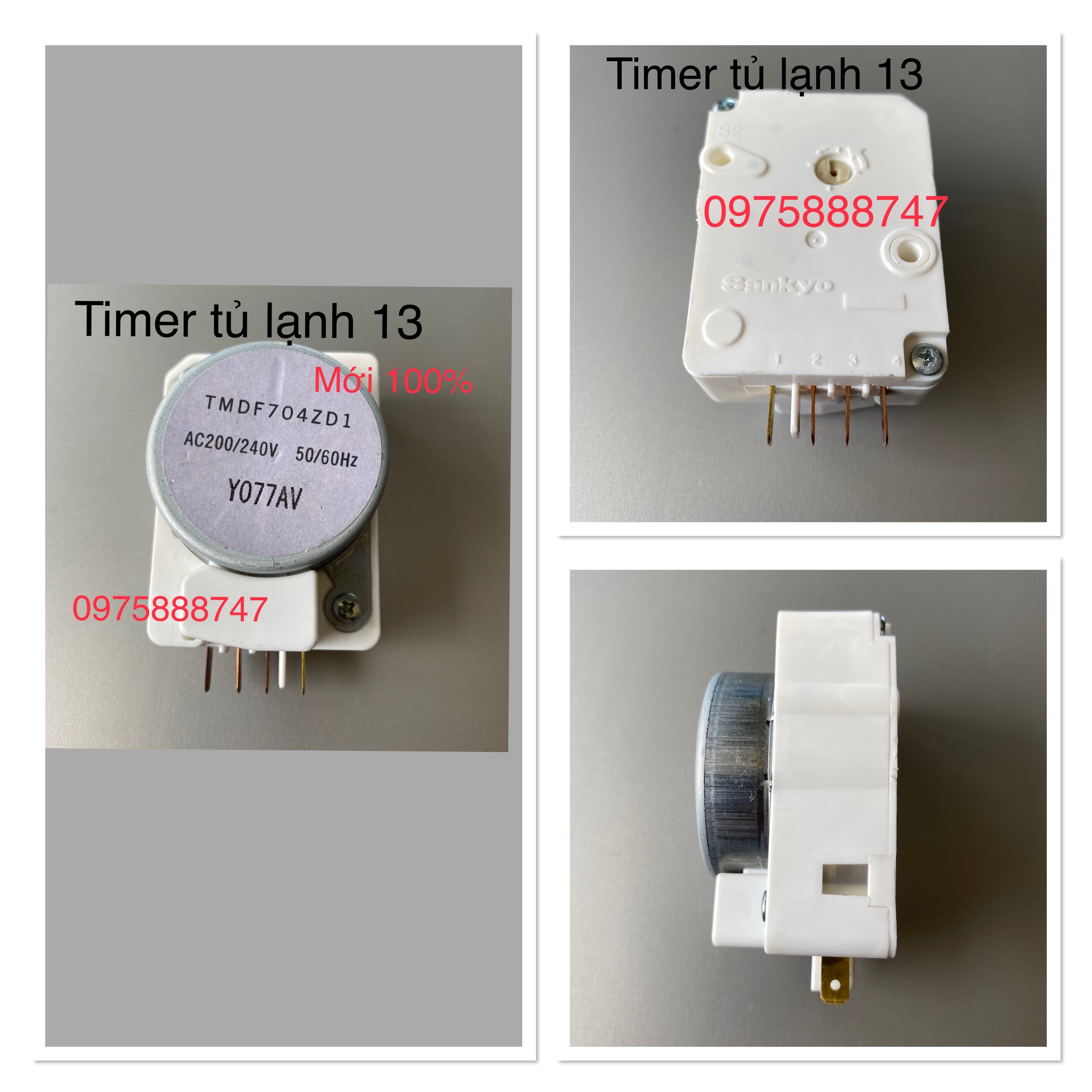 Timer Đồng hồ Tủ Lạnh 1-3  Sanyo/ pana (mới 100%).