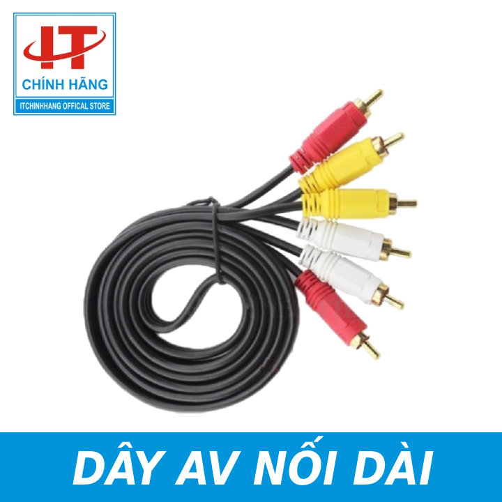 Dây cáp nối dài av audio video 3 đầu rca bông sen 1.5m