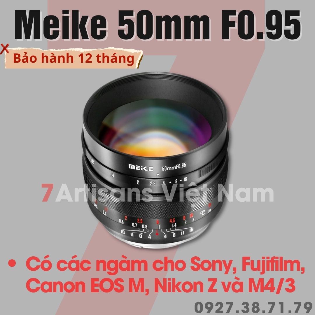 Ống kính Meike 50mm F0.95 chân dung xóa phông dành cho Fujfilm, Sony