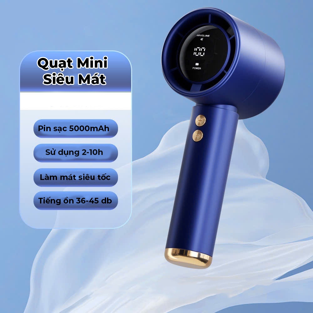 QUẠT CẦM TAY TỐC ĐỘ CAO - QUẠT TURBO 100 TỐC ĐỘ N68 - QUẠT CẦM TAY MINI CAO CẤP - QUẠT MINI THIẾT KẾ NHỎ GỌN, TIỆN LỢI