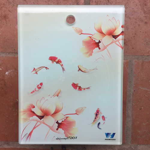 Thớt kính cường lực 3D Vũ Hân 250x350mm - 12ly VH008