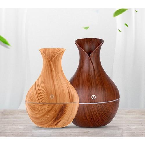 Máy khuếch tán tinh dầu tạo độ ẩm mini cao cấp, máy phun sương tinh dầu , máy phun sương tạo độ ẩm mẫu vân gỗ sang trọng